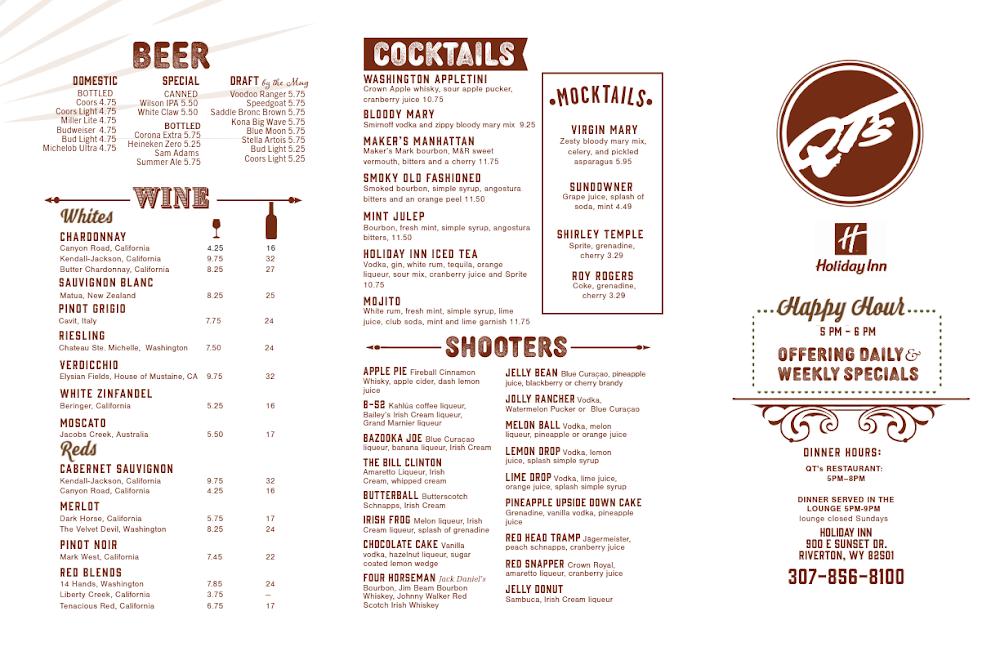 QT's Restaurant Menu image 1