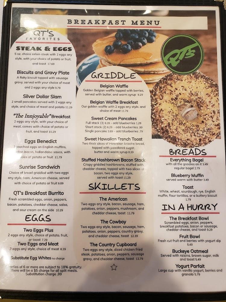 QT's Restaurant Menu image 3